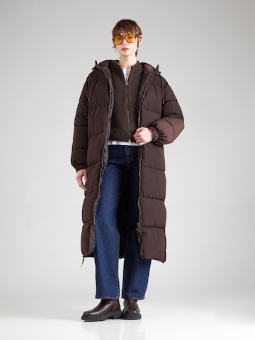 TOPSHOP Winter coat in Brown