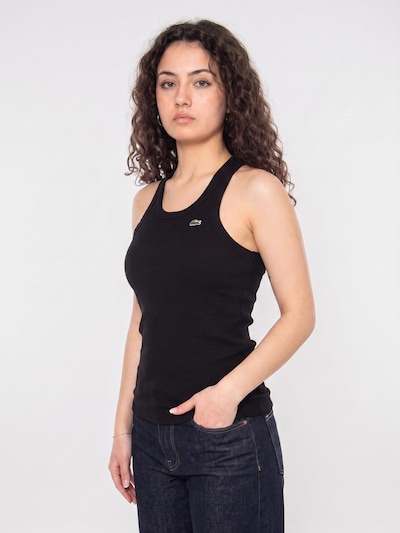 LACOSTE Haut 'Tank Top S/M Black Tank' en XXXS en noir, Vue avec produit