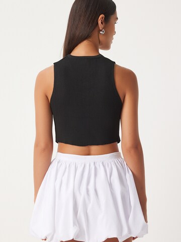 Happiness İstanbul Gebreide bodywarmer in Zwart