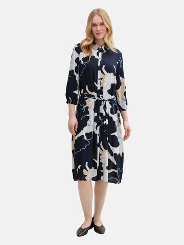 TOM TAILOR Blousejurk in Blauw: voorkant