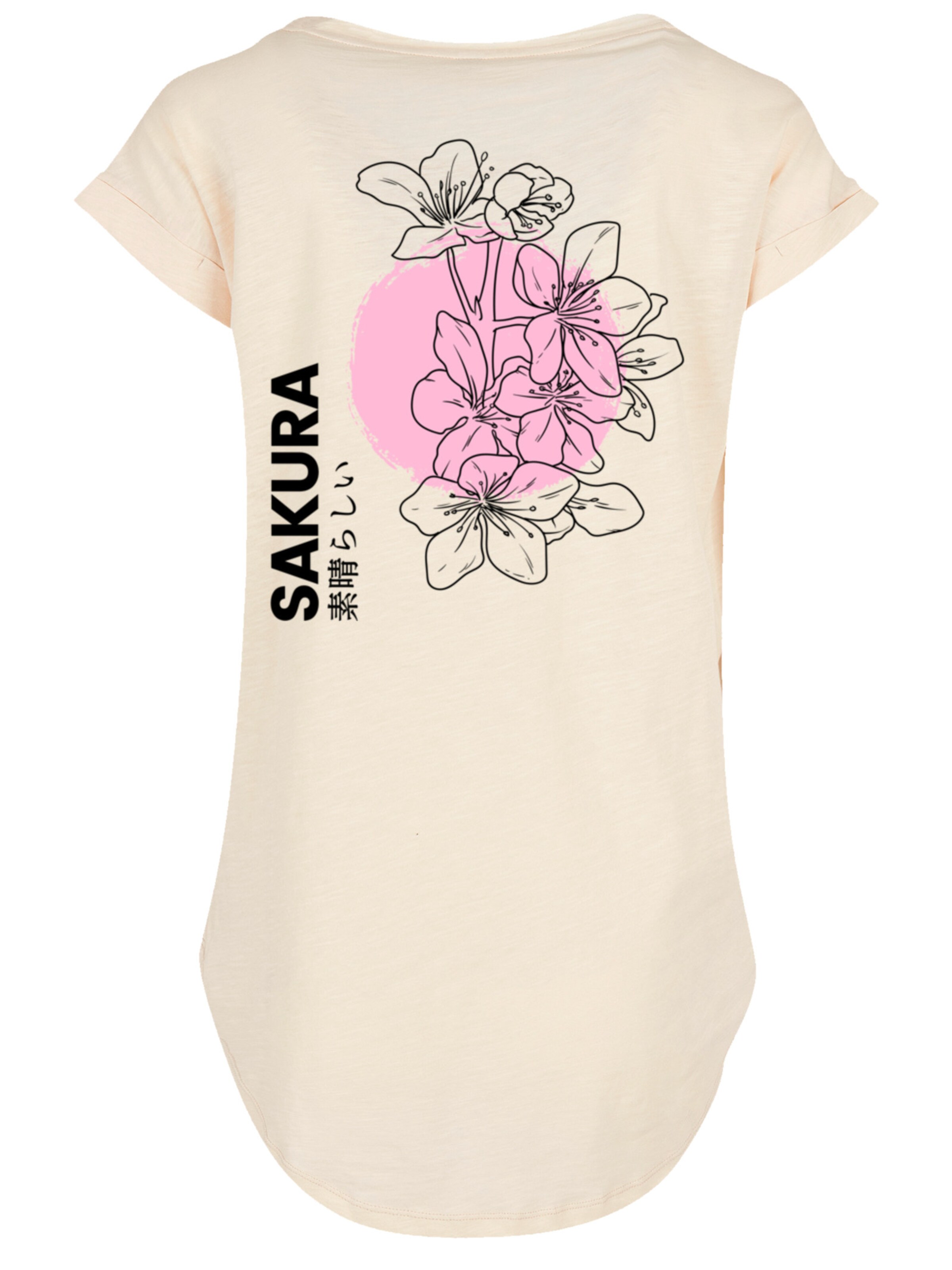 T-shirt 'Sakura' F4NT4STIC en beige