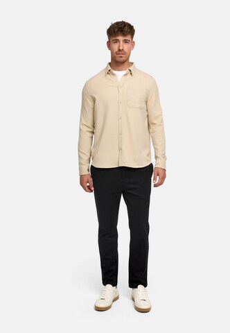 JEFF Regular fit Overhemd 'Landon' in Beige