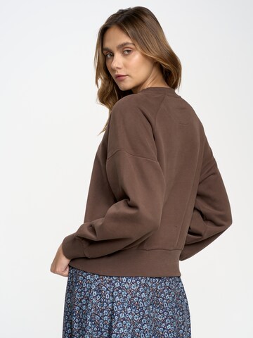 BIG STAR Sweatshirt 'JEANER' in Brown