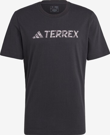 ADIDAS TERREX Funktionsshirt in Schwarz: predná strana