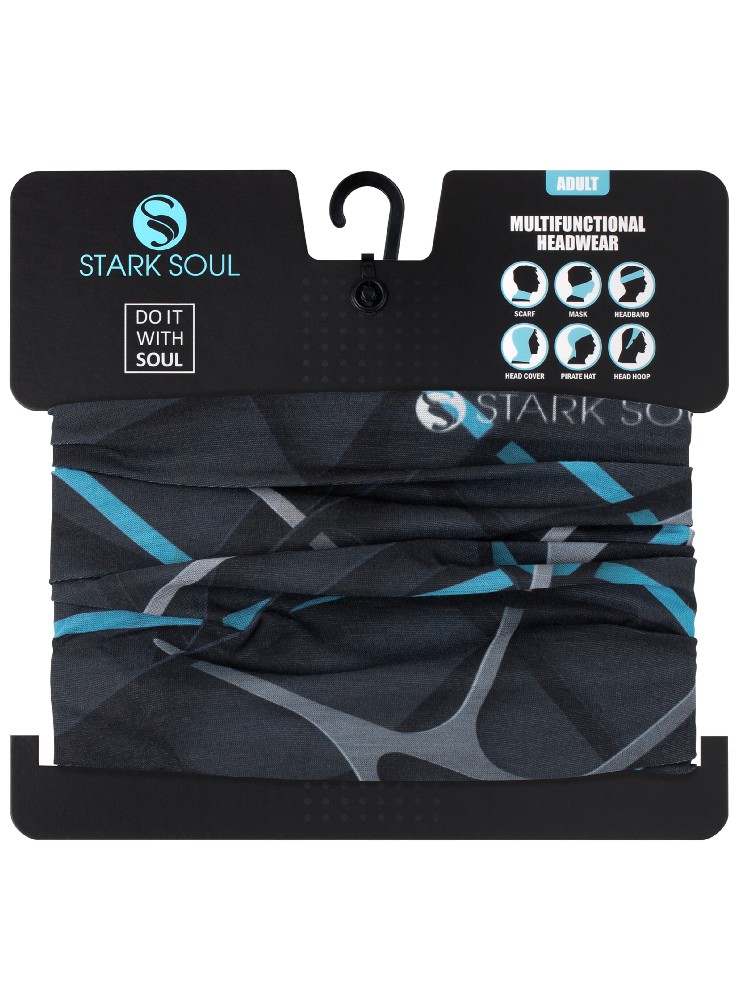 Stark Soul - Cachecol desportivo em preto