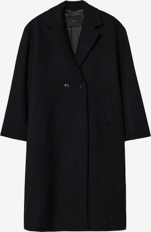 MANGO Between-Seasons Coat 'Gauguin' in Black: front