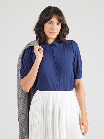King Louie Blouse 'Carina' in Blauw: voorkant