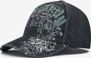 Cappello da baseball di Ed Hardy in nero: frontale