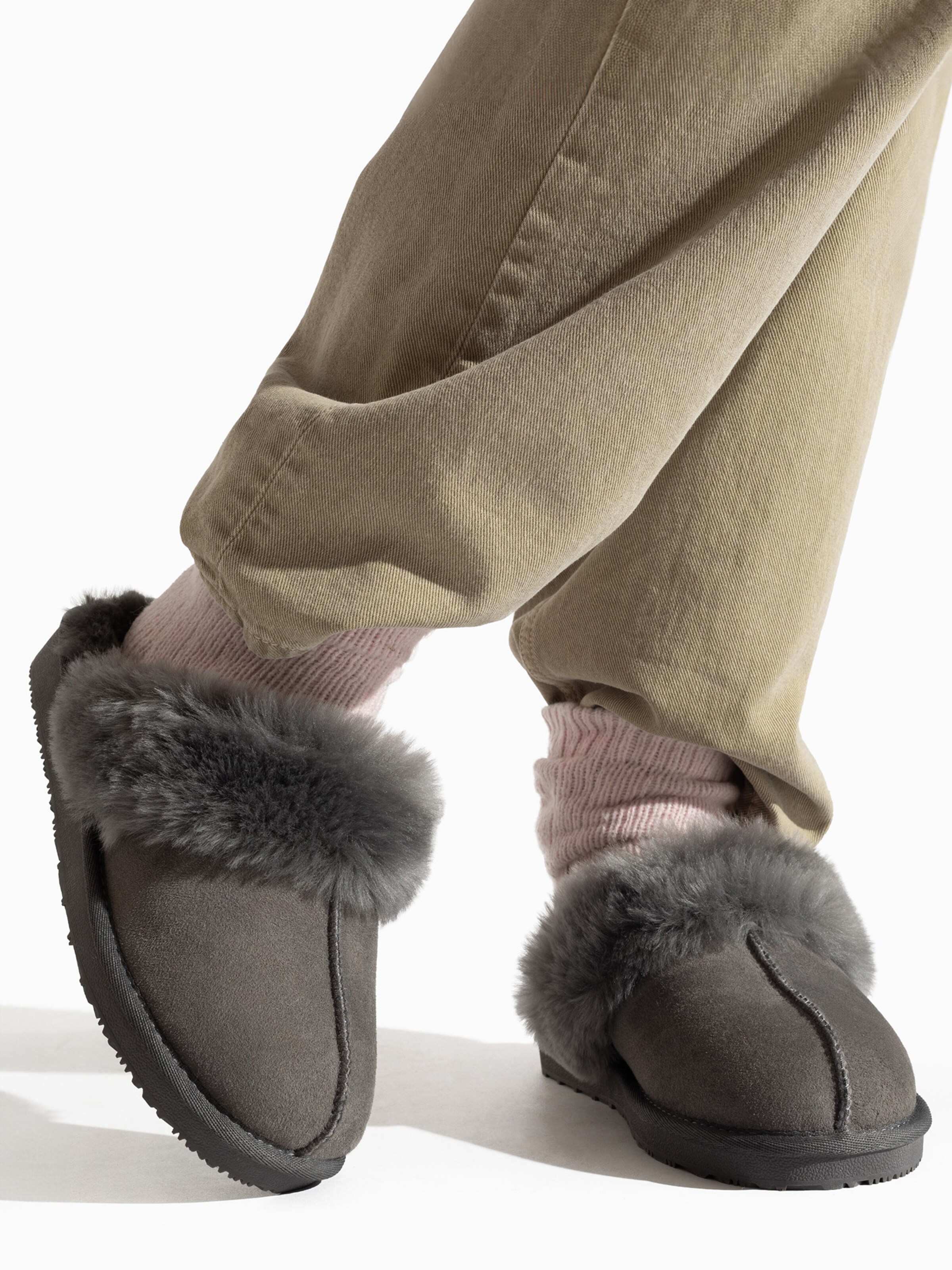 Gooce Hausschuh 'Wispper' in Grau