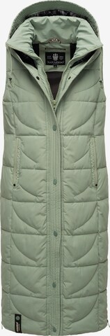 NAVAHOO Bodywarmer 'Brezelchen' in Groen: voorkant