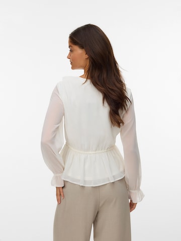 Chemisier 'VMDORA' VERO MODA en blanc
