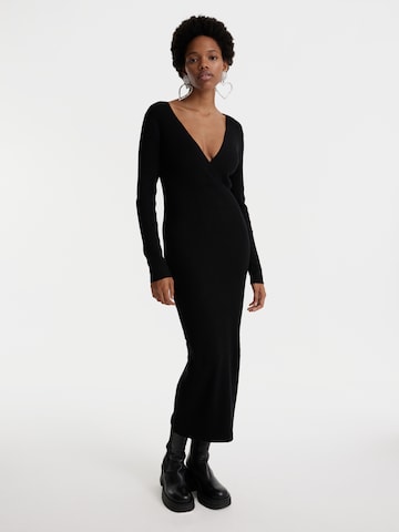 EDITED Sukienka 'LIORA' w kolorze czarny: przód