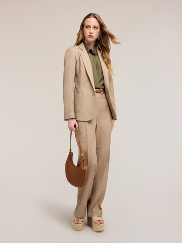 MOTIVI - Pierna ancha Pantalón en beige