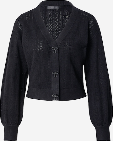 GUESSKardigan 'LYLA CARDI' - crna boja: prednji dio