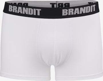 Brandit Boxer shorts in White: front