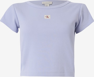 Calvin Klein Jeans - Camisa em roxo: frente