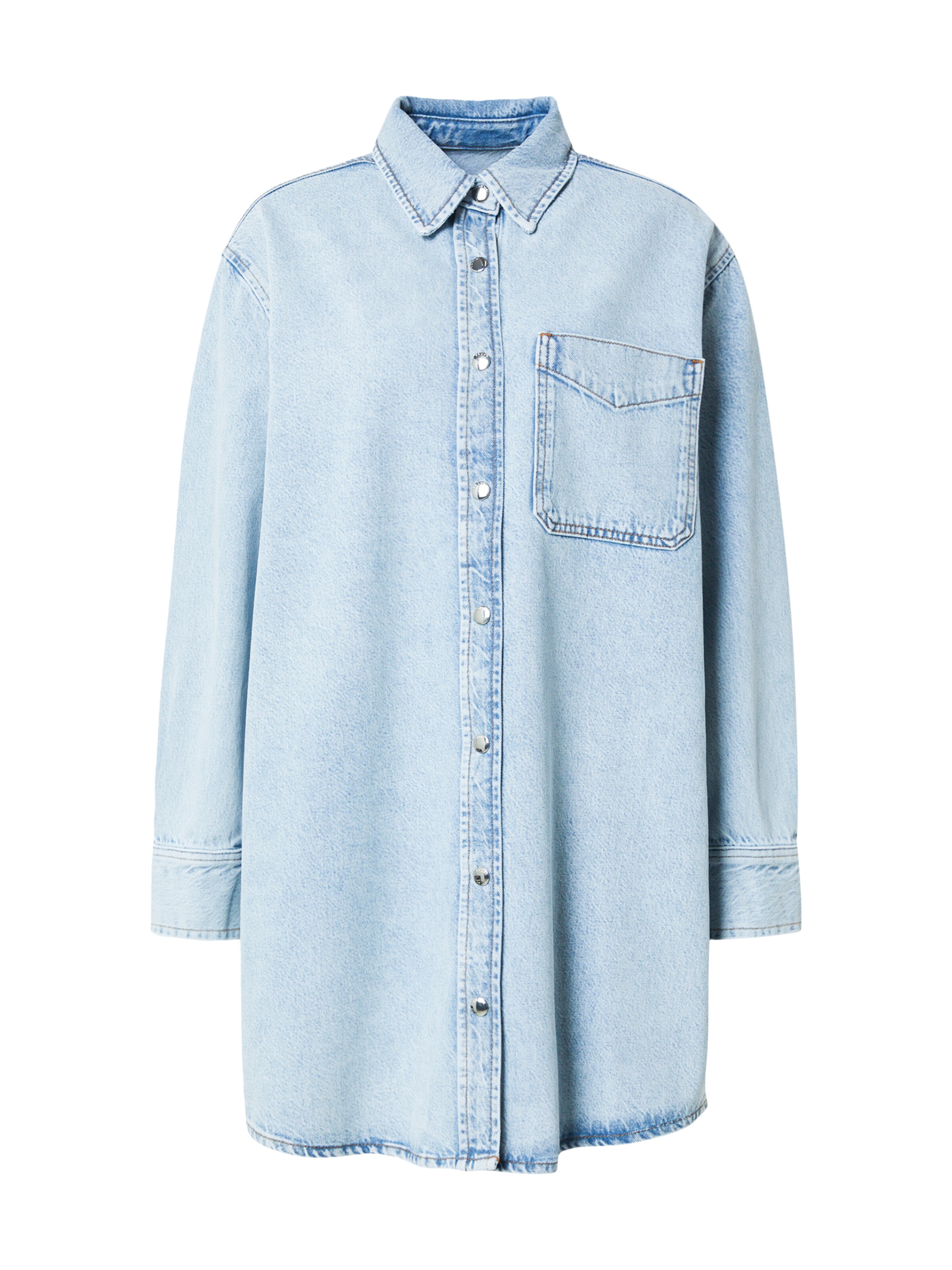 FRAME Košeľové šaty - Modrá: predná strana