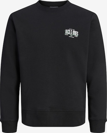 JACK & JONESSweater majica 'JJAERO' - crna boja: prednji dio