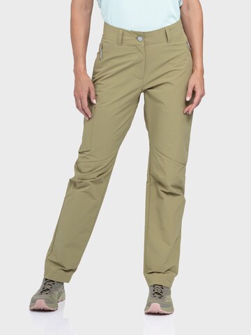 Schöffel Regular Outdoor trousers 'Kitzstein' in Green: front