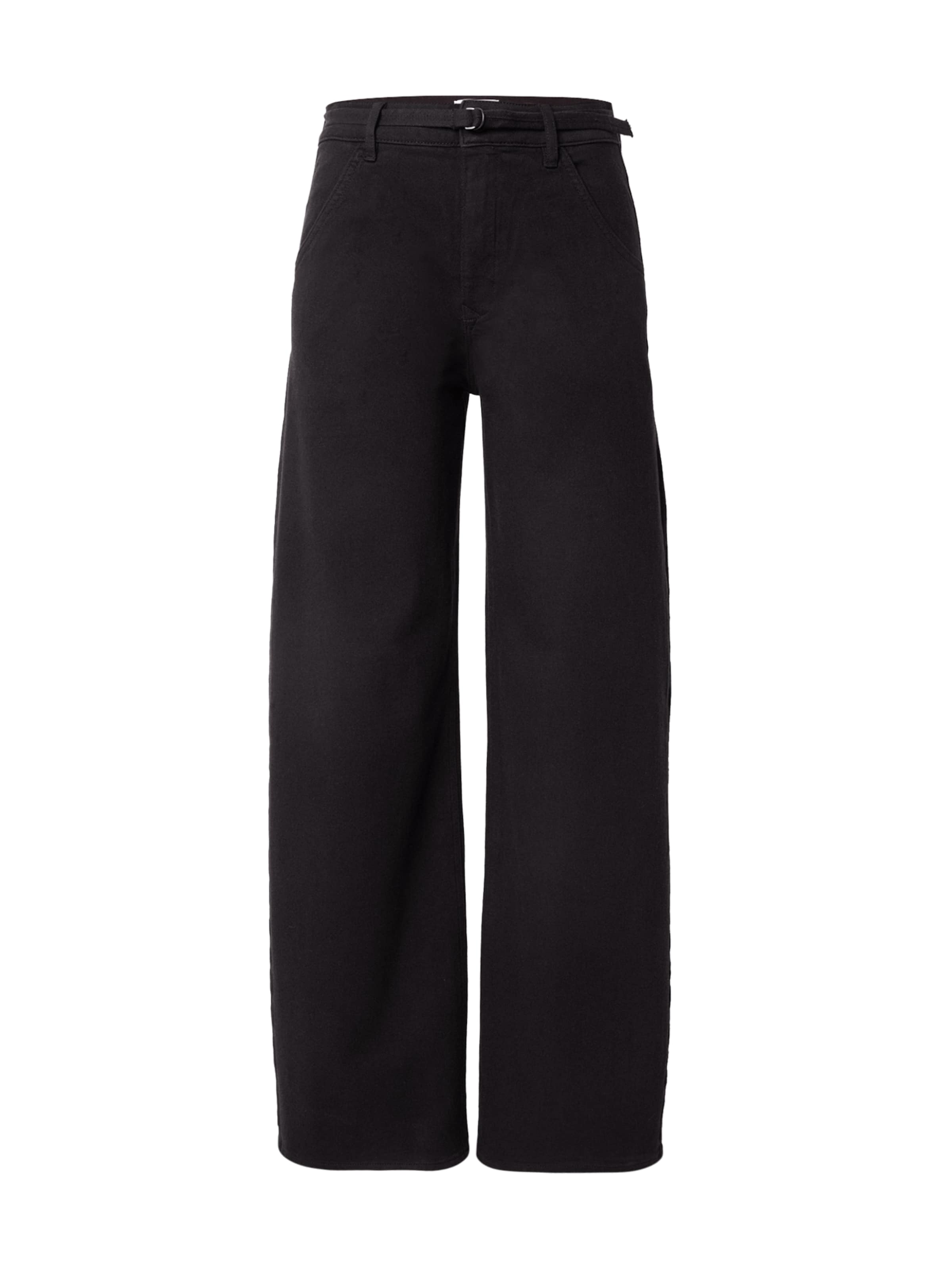 Dawn Wide leg Jeans in Black: front