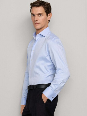 Hackett London Slim fit Zakelijk overhemd in Blauw