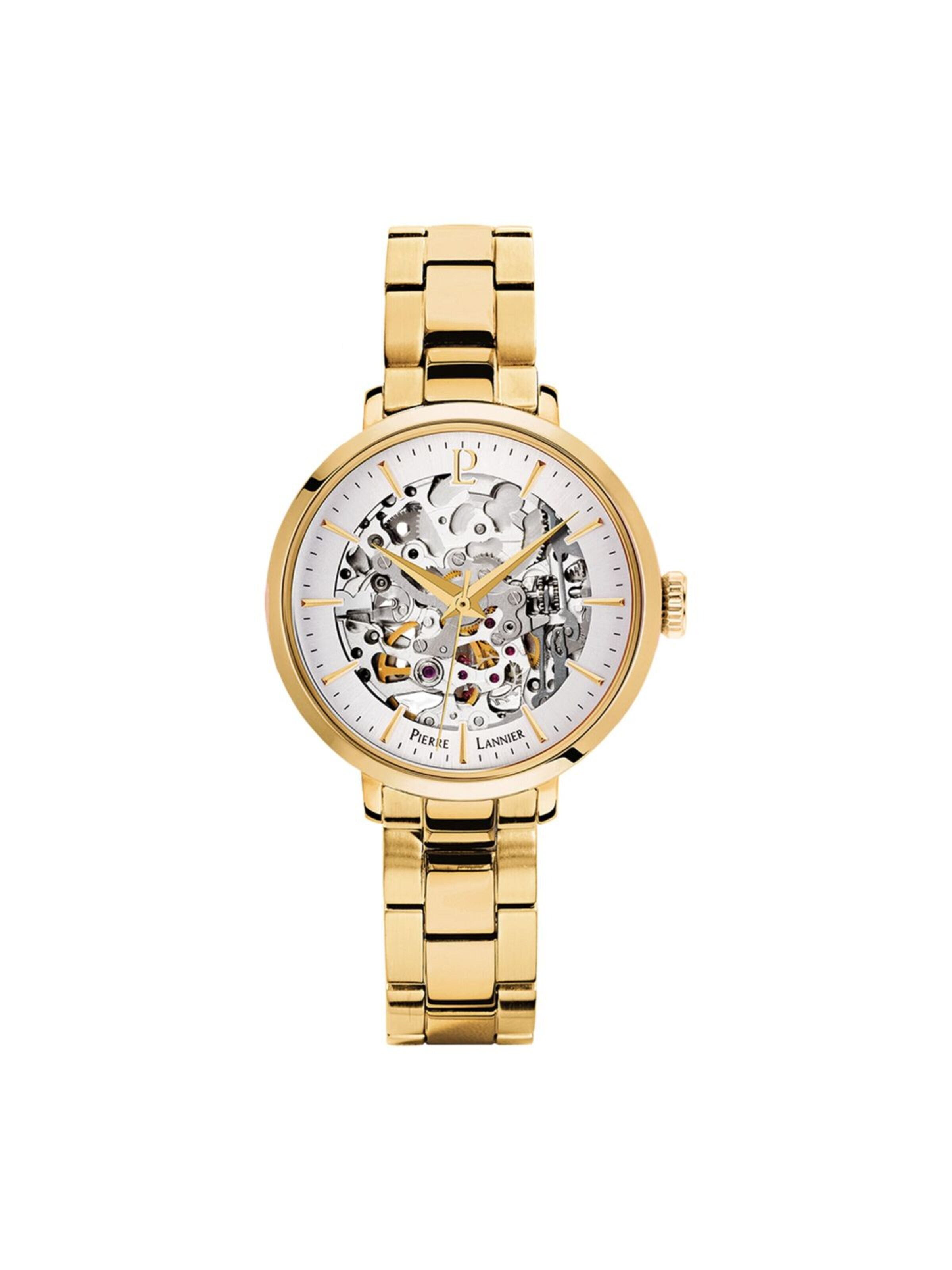 Montre à affichage analogique 'Pierre Lannier - Automatic watch Automatic - Automatic watch movement - Watch case width: 35 mm' Pierre Lannier en or : devant