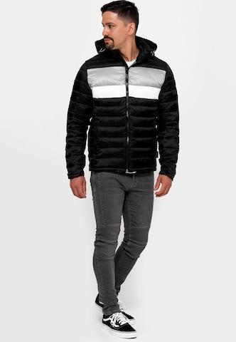 INDICODE JEANS Steppjacke 'Hampshire' in Schwarz