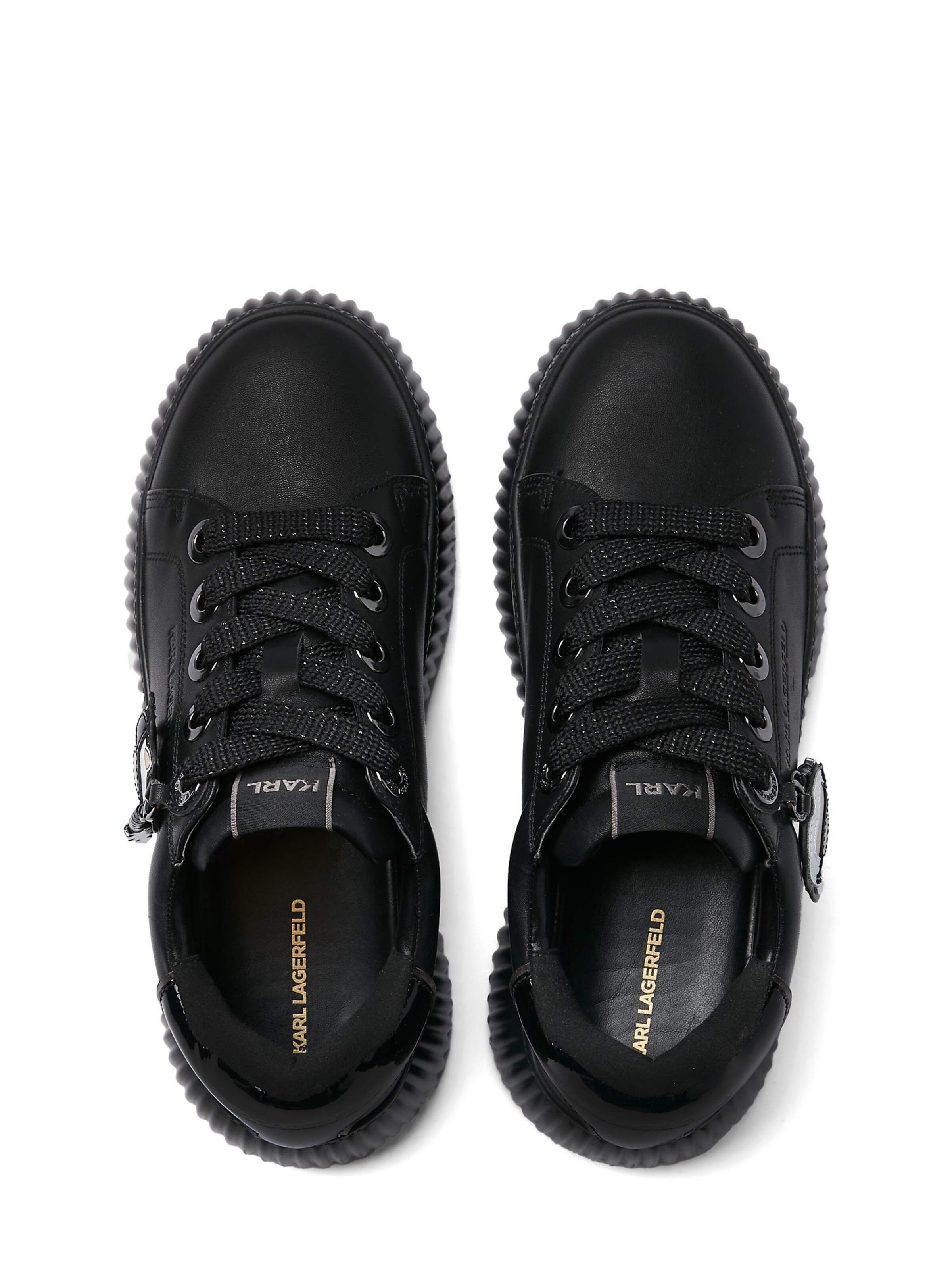 melns Karl Lagerfeld Zemie brīvā laika apavi 'Ikon'