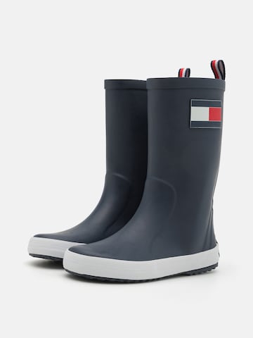 TOMMY HILFIGER Gumijasti škornji 'RUDY' | modra barva