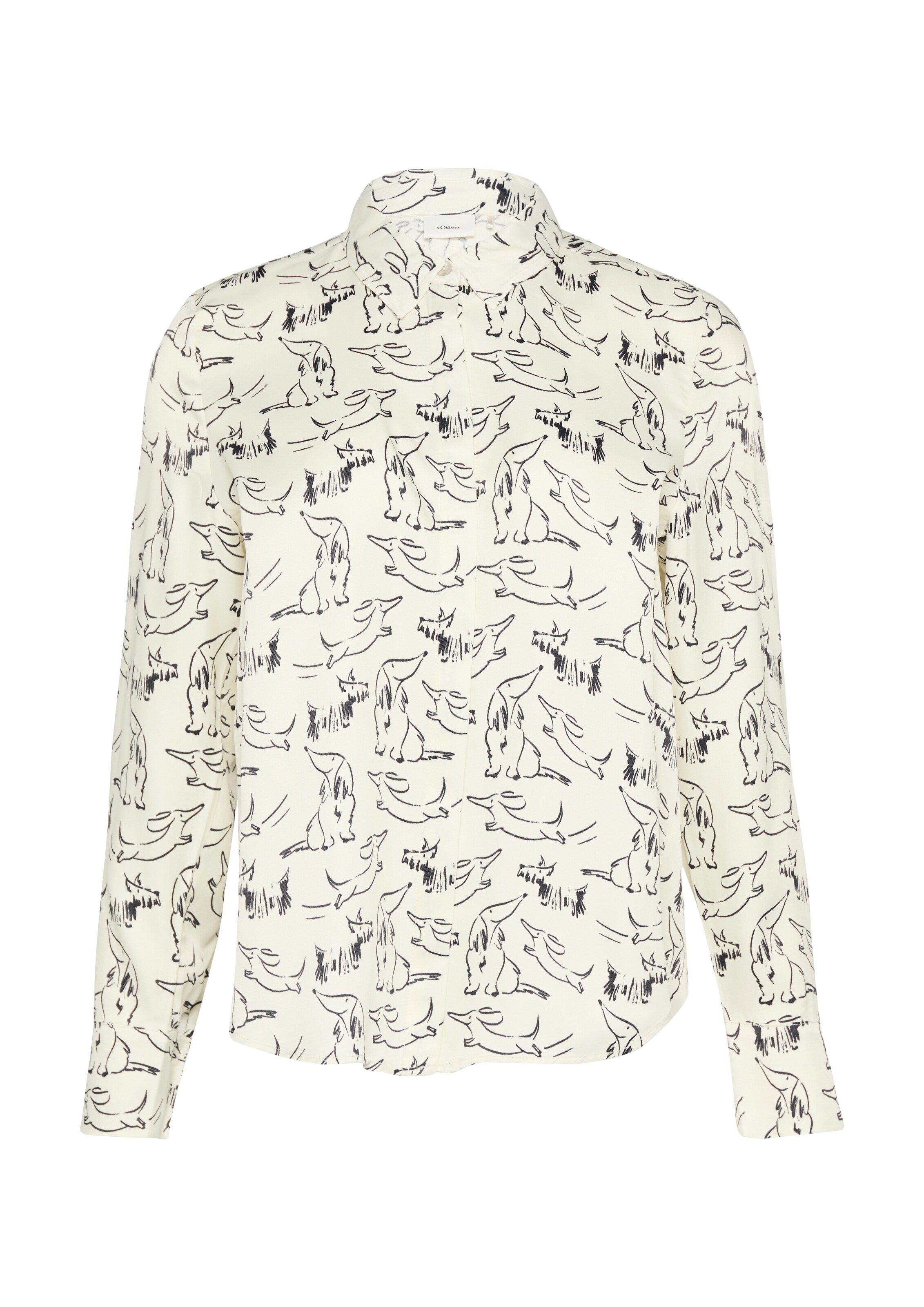 s.Oliver BLACK LABEL Blouse in Beige: front