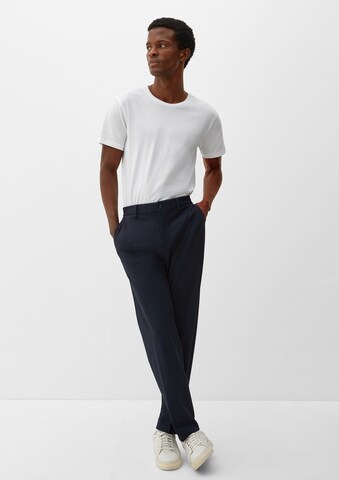 Coupe slim Pantalon chino s.Oliver BLACK LABEL en bleu