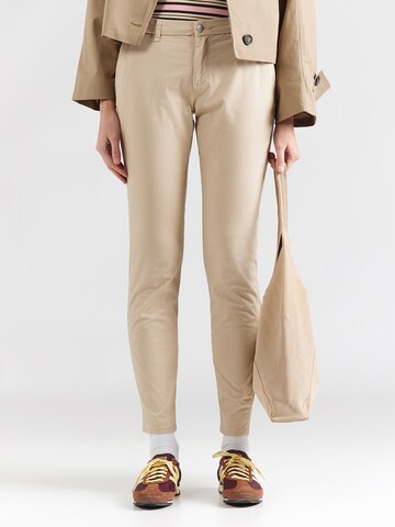 ONLY Slimfit Hose 'ONLParis' in Beige: Vorderseite