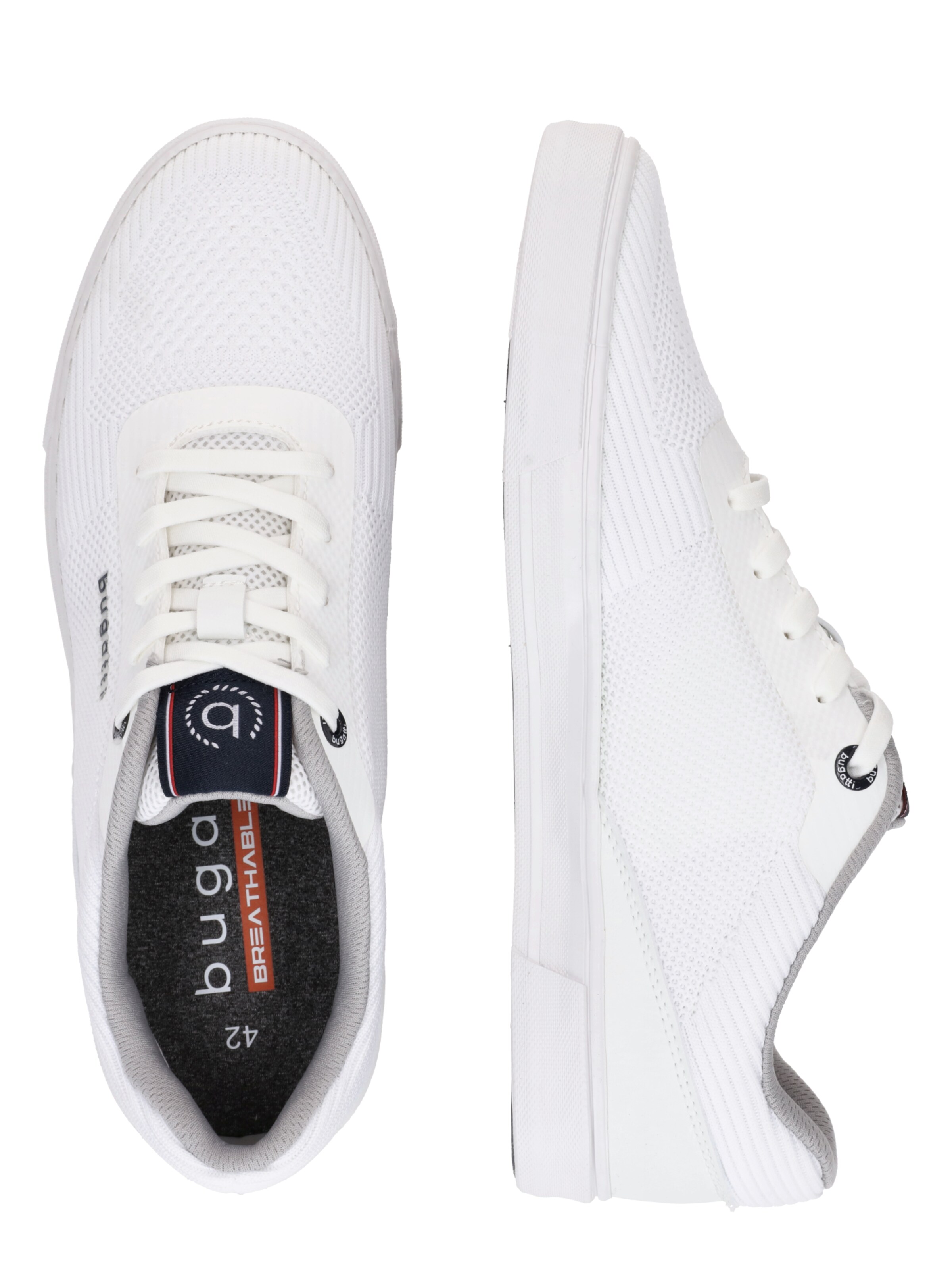 bugatti Trampki niskie w kolorze biały