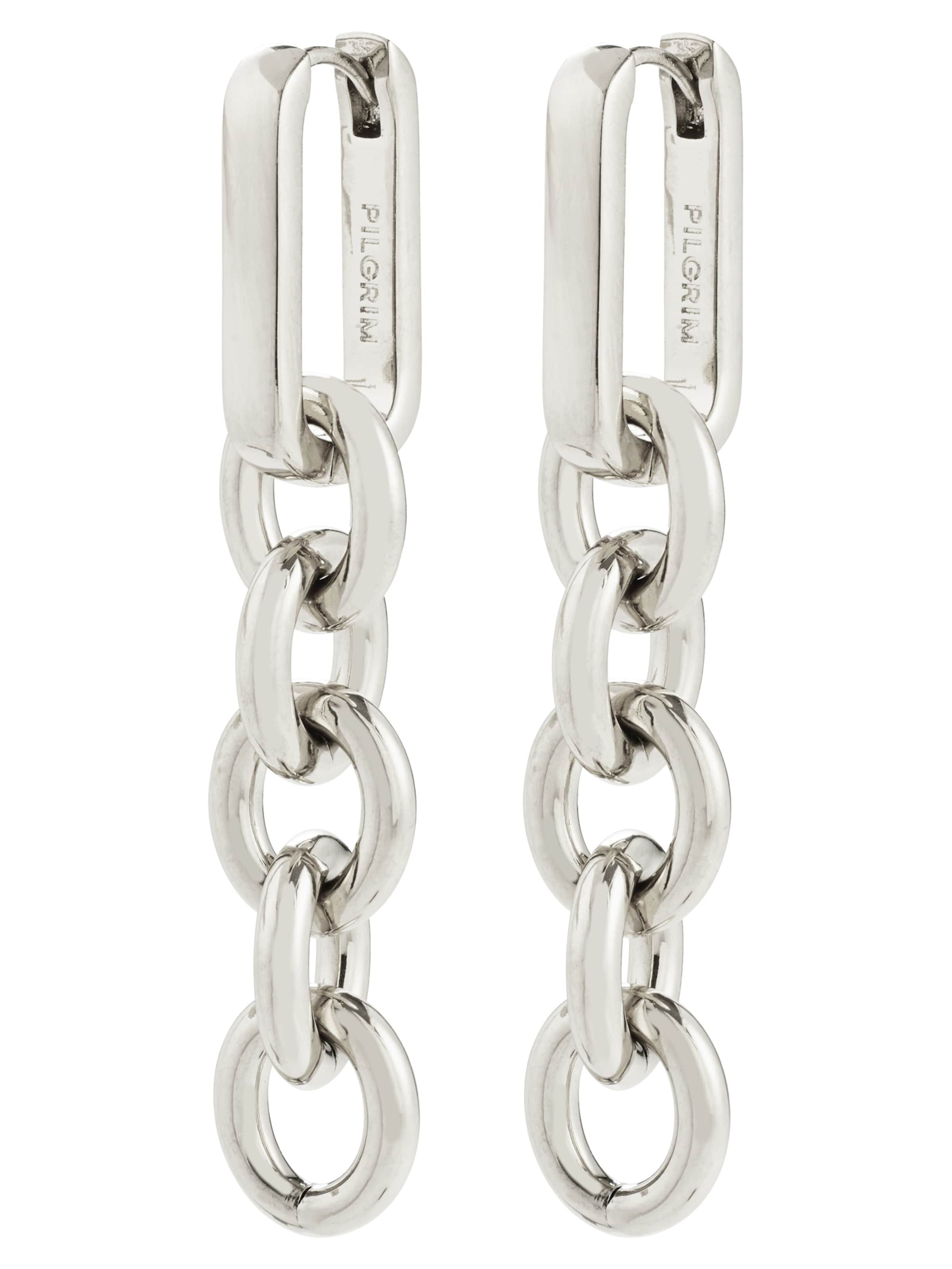 Orecchini 'Phase' di Pilgrim in argento: frontale