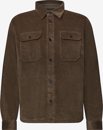 Street One MEN Regular Fit Hemd in Braun: Vorderseite