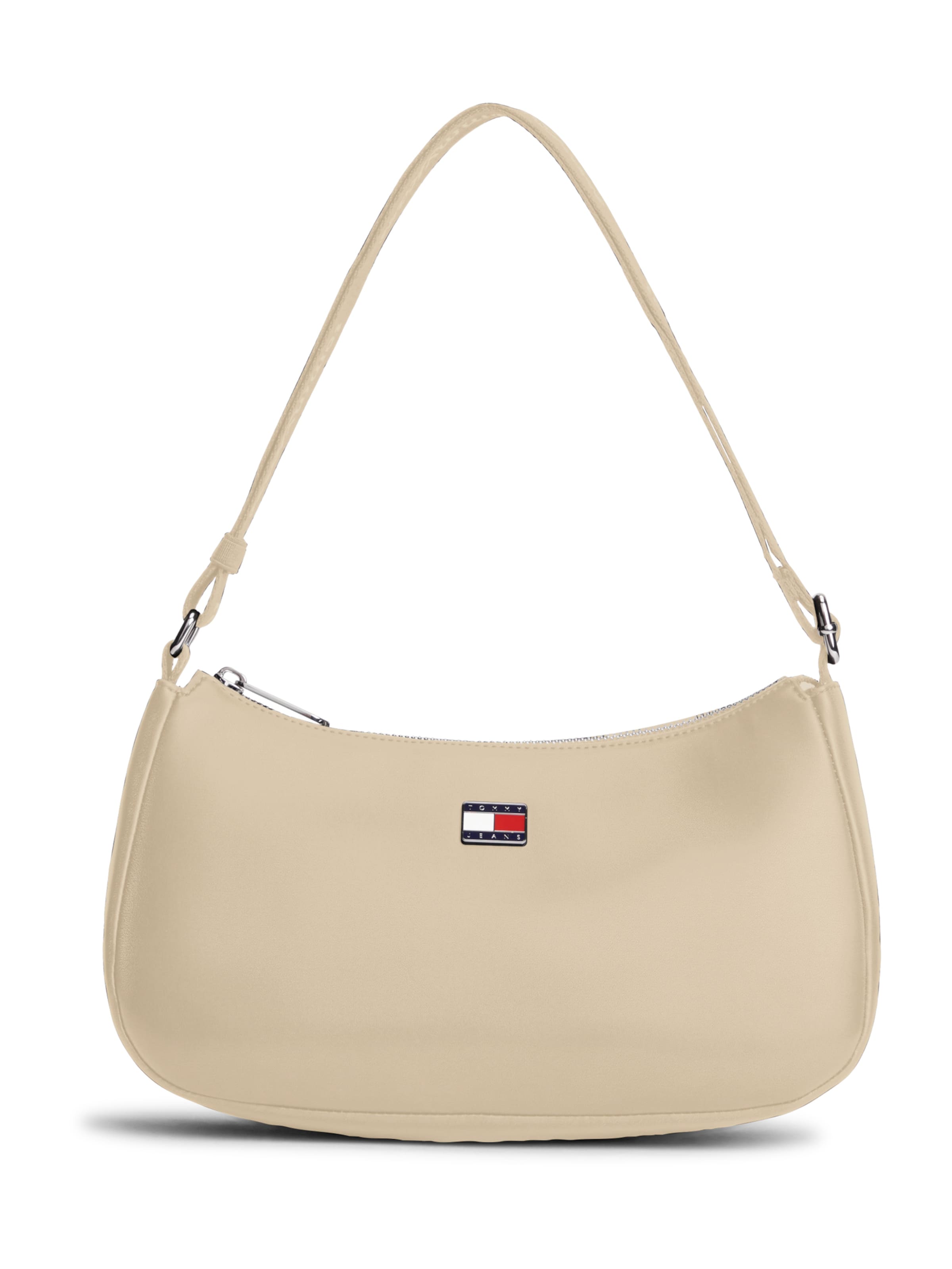 Borsa a spalla di Tommy Jeans in beige: frontale