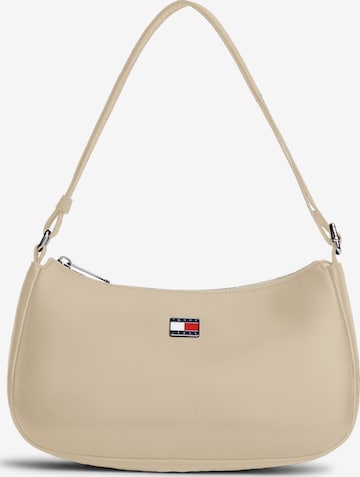 Borsa a spalla di Tommy Jeans in beige: frontale