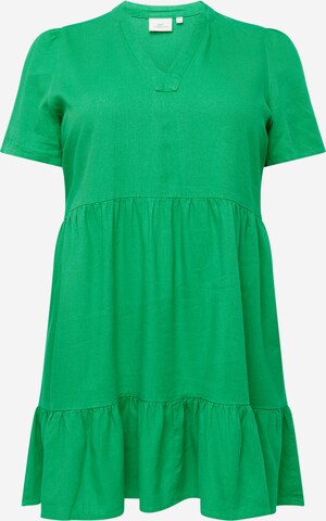 Robe 'TIRI' ONLY Carmakoma en vert : devant