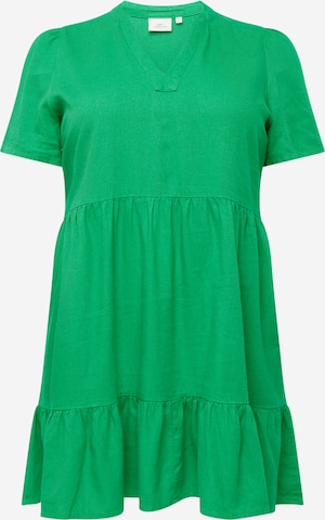 ONLY Carmakoma - Vestido 'TIRI' en verde: frente