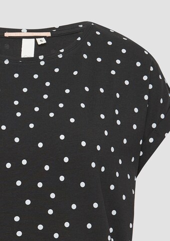 QS T-Shirt in Schwarz