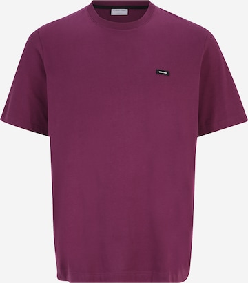 Calvin Klein Big & Tall - Camiseta en lila: frente
