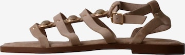 Super Mode - Sandalias 'Flache Riemchensandalen von Joalice' en verde: frente