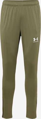 Pantalon de sport 'Challenger' UNDER ARMOUR en vert : devant