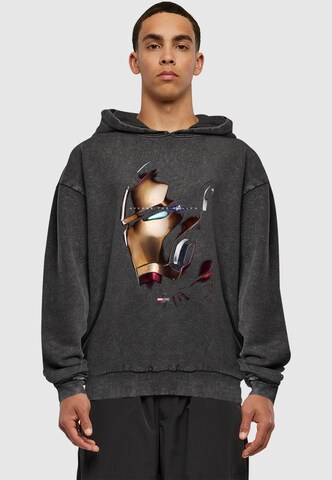ABSOLUTE CULT Sweatshirt 'Avengers Endgame - Avenge The Fallen Iron Man' in Zwart: voorkant