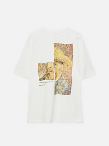 T-Shirt Pull&Bear en blanc