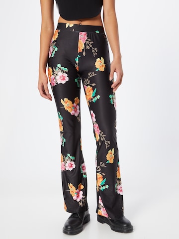 ONLY Flared Trousers 'KIKI' in Black: front