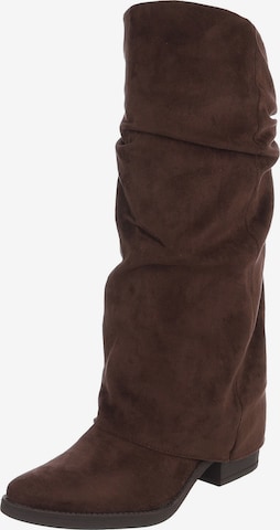 Ital-Design Stiefel in Braun: Vorderseite