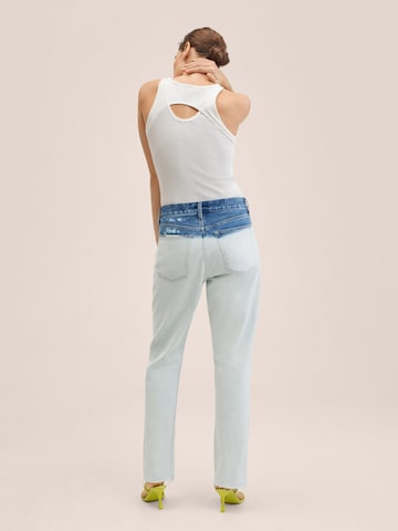 MANGO Loosefit Jeans i blå