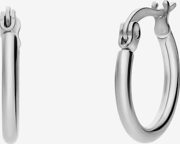 Lucardi Ohrringe 'Glitzerndes Basic' in Silber: Vorderseite