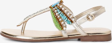 CAFè NOIR Flip Flops in Blau: Vorderseite